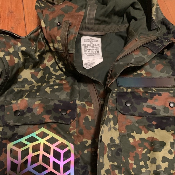 Sacred Geometry Reflective Millitary Jacket - Picture 7 of 7
